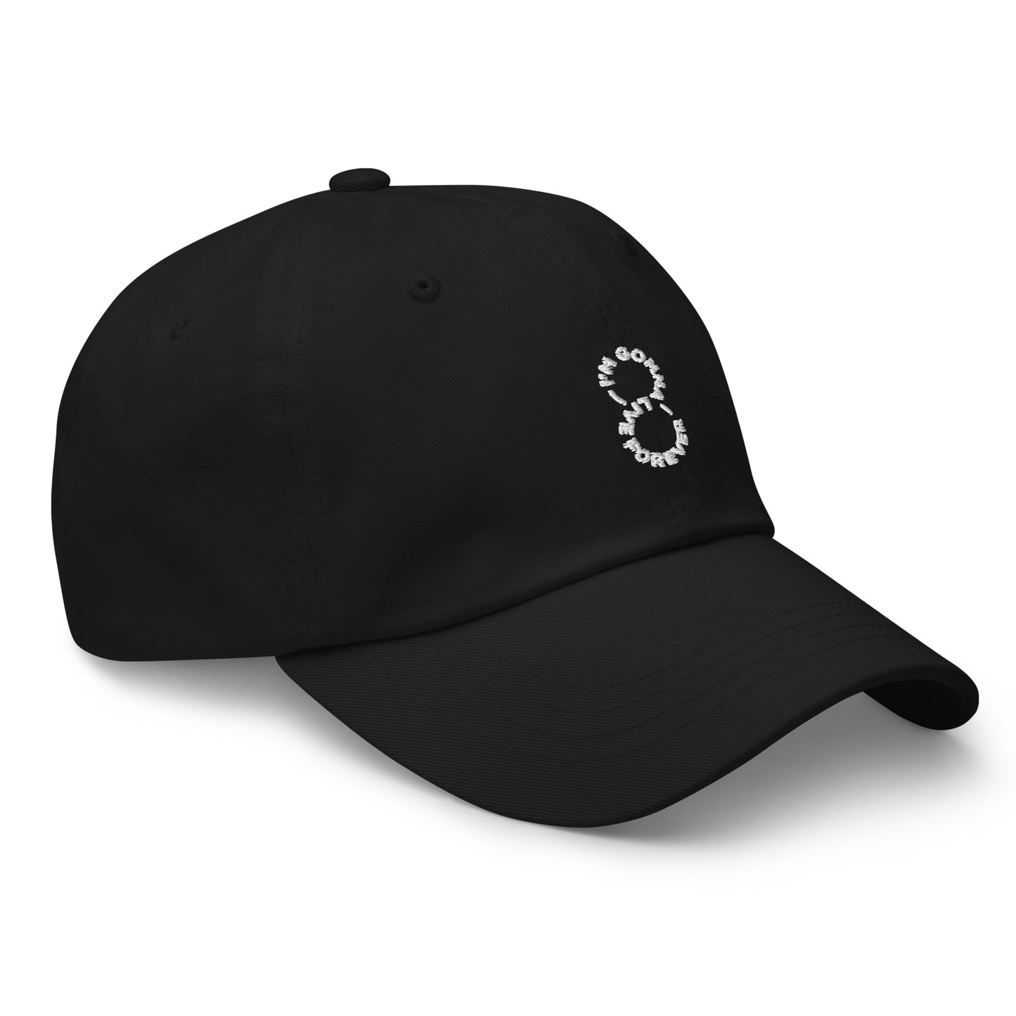 I'm Gonna Live Forever Dad Hat - Black/White
